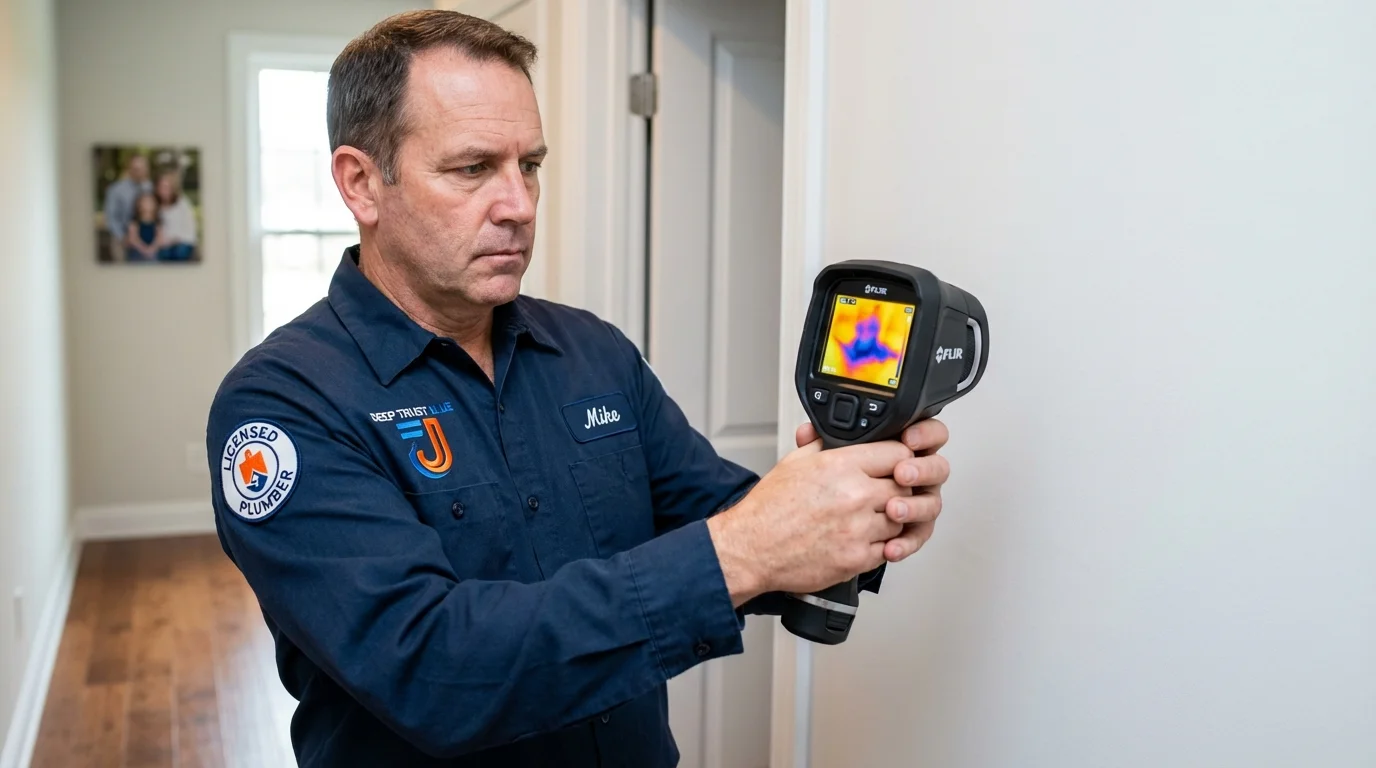 Thermal imaging leak detection by Johns Plumbing LLC in Mount Rainier